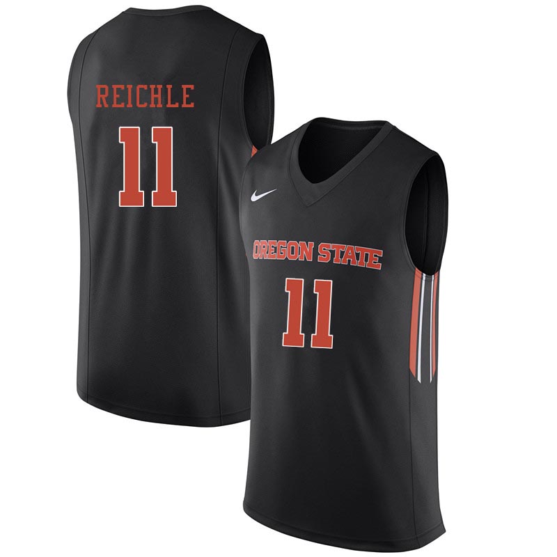 Men Oregon State Beavers #11 Zach Reichle College Basketball Jerseys Sale-Black - Click Image to Close